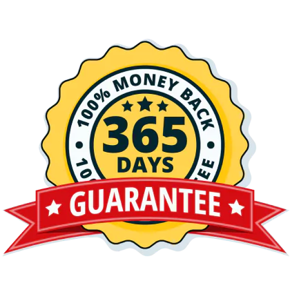 PinealPure 365 Days Money Back Guarantee Badge